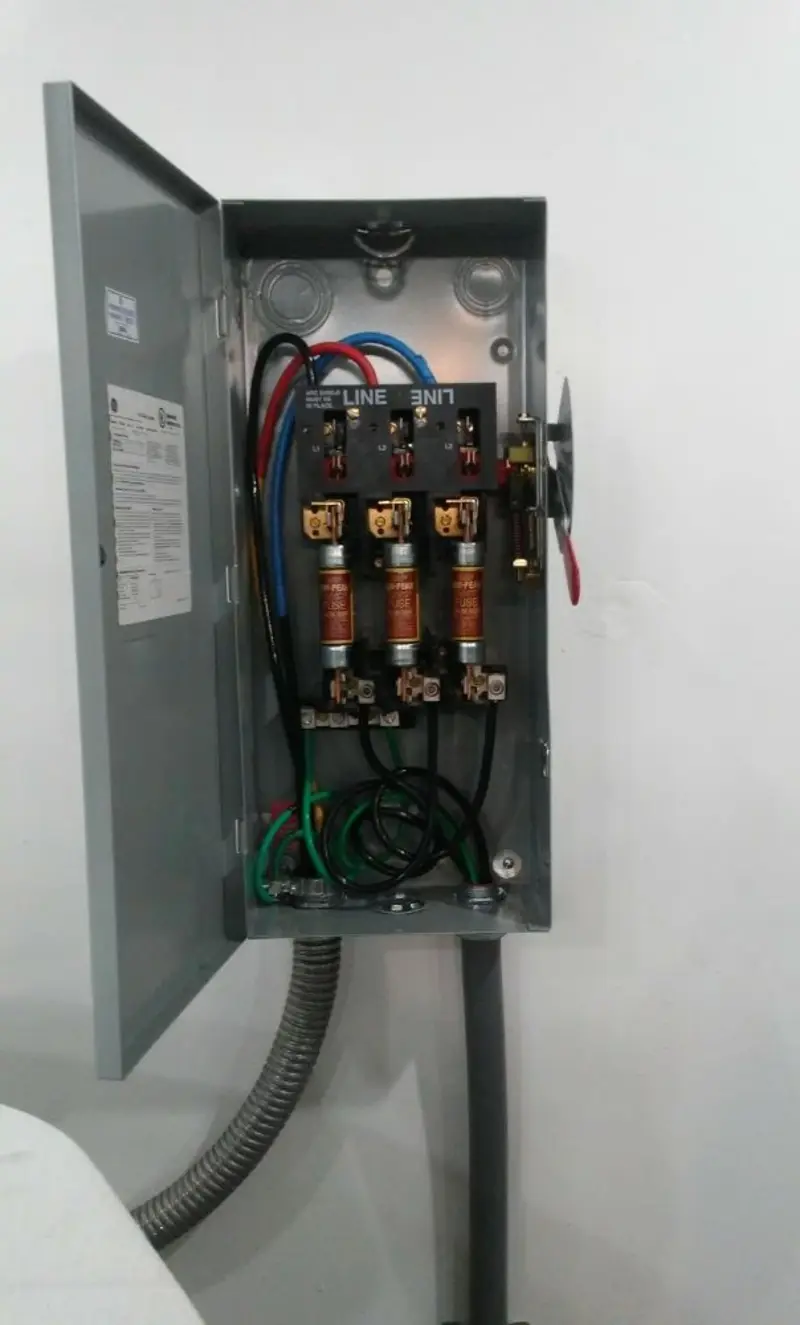 Three-phase disconnect switch installed for Electrical Wiring & Rewiring in Herkimer