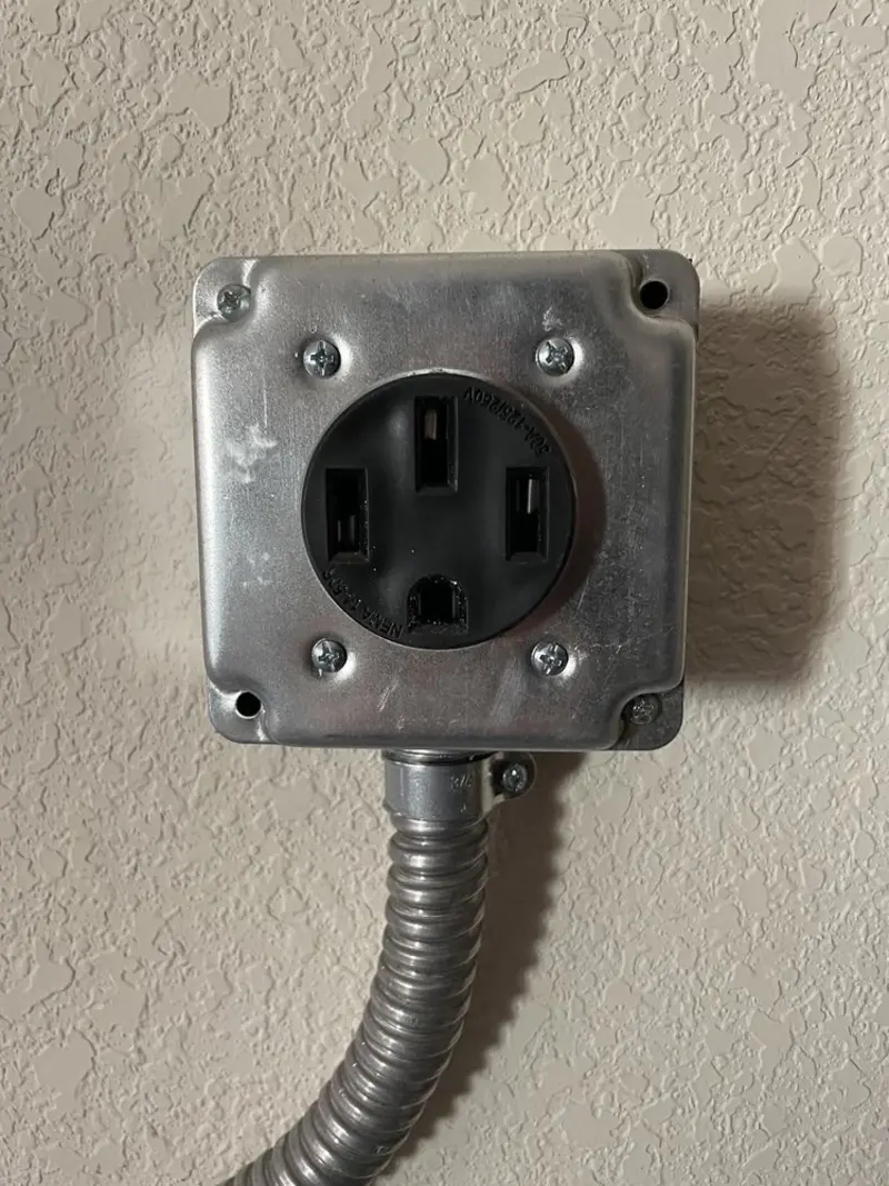 NEMA 14-50 outlet installed for Smart Home Electrical in Herkimer